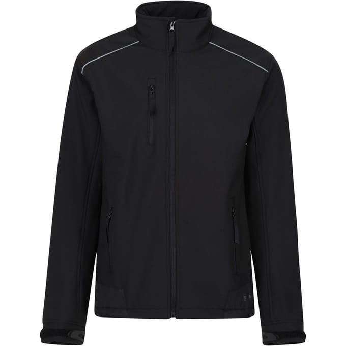 Regatta Heren Zandstorm Werkkleding Softshell Jasje (Zwart/Zwart)