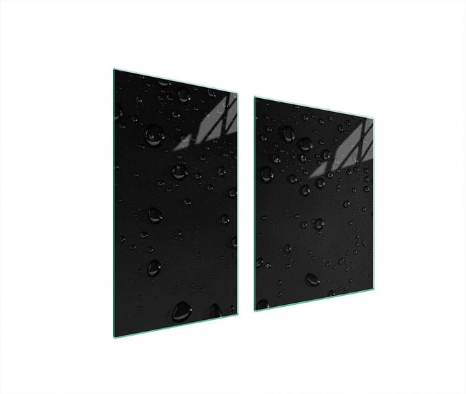TMK ArtDeko - Serie - Snijplank - Glas - 100x52 cm - Krople