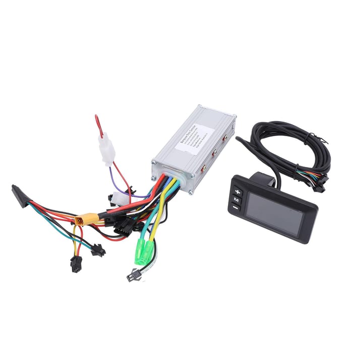 36V 48V 60V 500W 28A Elektrische Fiets Controller Kit Aluminiumlegering Borstelloze Controller met G51 LCD Display voor white
