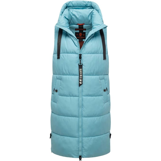 Navahoo dames lange bodywarmer Schnuffelchen – Warm & Stijlvol met Capuchon