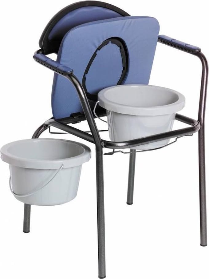 Toiletstoel Blauw verstelbaar