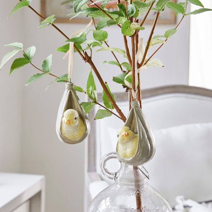 LOBERON Hanger set van 2 Melvil geel
