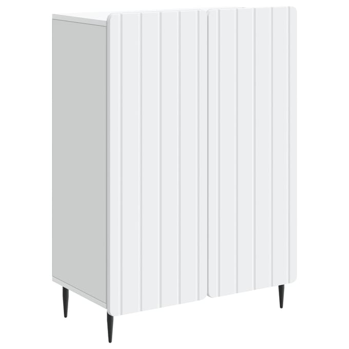 vidaXL - Dressoir - Wit - 66 - x - 34,5 - x - 92 - cm - Bewerkt - hout
