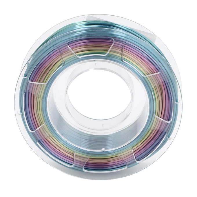 1,75 mm 3D-printer PLA Filament Regenboog Verloopkleur Printerfilament voor ANYCUBIC 200g gray