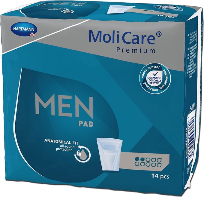 Hartmann Molicare Premium Men Pads 2 druppels - 1 pak van 14 stuks