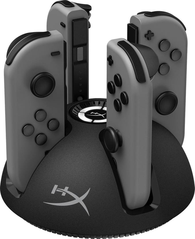 HyperX ChargePlay QUAD Controller Oplaadstation - Nintendo Switch - Zwart