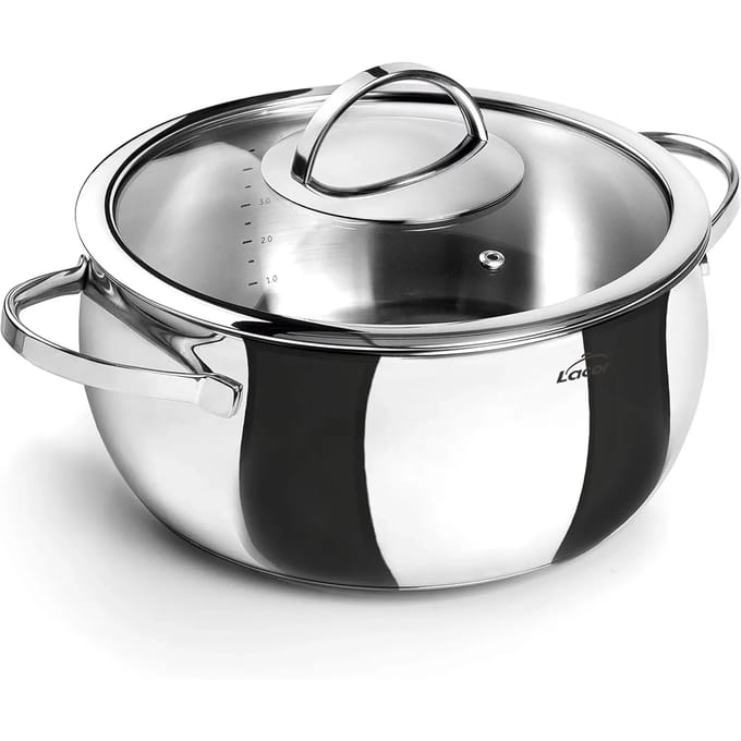 Pot met deksel Lacor 28 cm