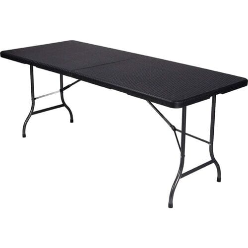 Perel folding table rattan Campingtafel Zwart FP180R Belastbaarheid (gewicht) (max.) 100 kg