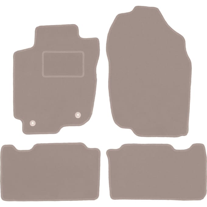 Beige velours matten voor: Toyota RAV4 IV Hybrid (2013-2019)