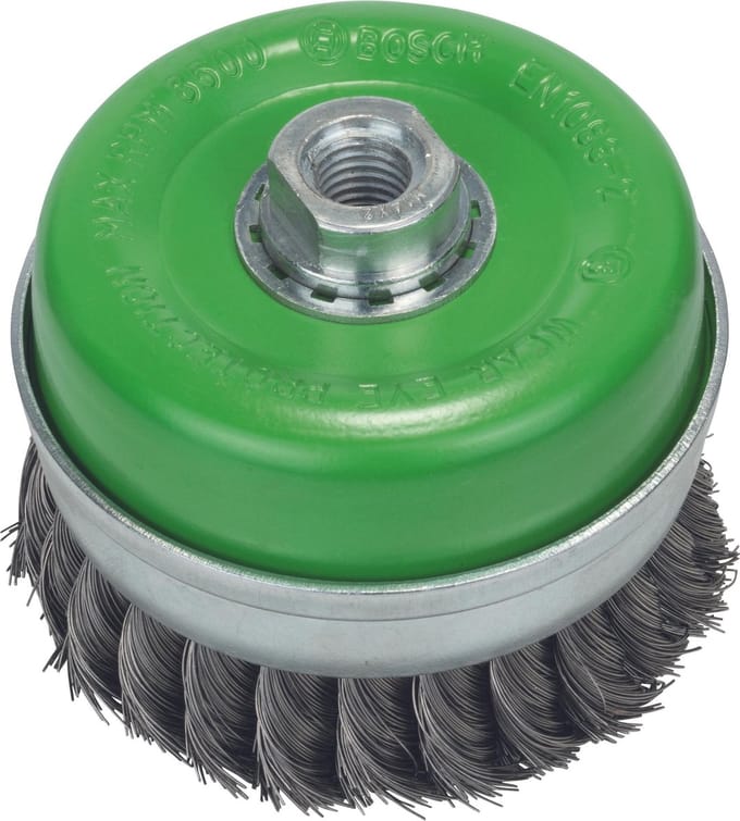 M14 KOMSTLBORSTEL 100 VLECHT 0.35 INOX