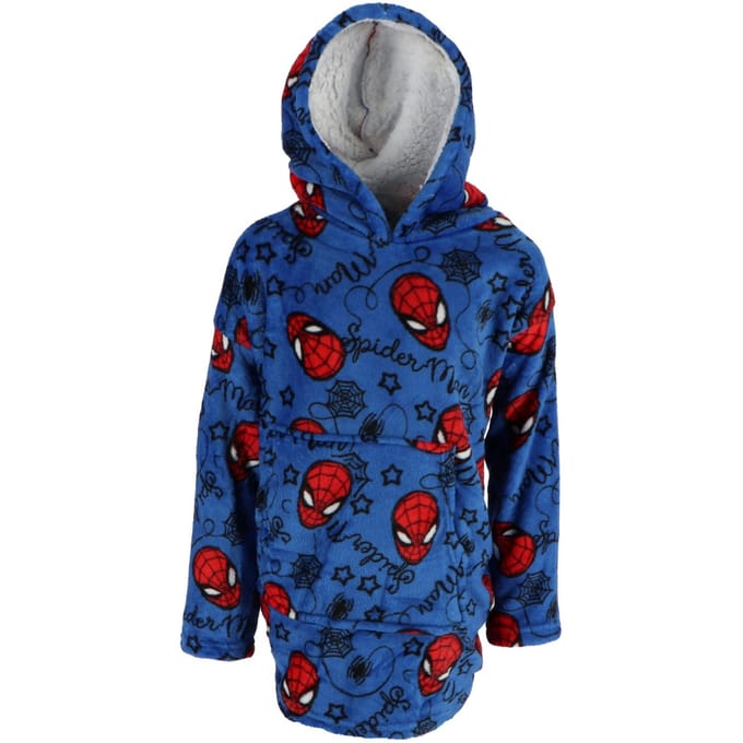 SpiderMan Hoodie Fleece deken, True Hero - Kind - One Size