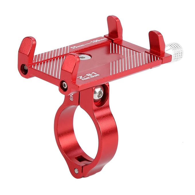 Aluminium Verstelbare Fietsstuur Telefoonklem Fiets Smartphone Houder Standaard Titanium pink