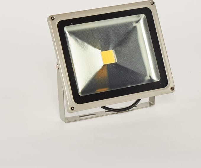 Krachtige Bouwlamp-Led verlichting-30W-4000K-zilveren behuizing