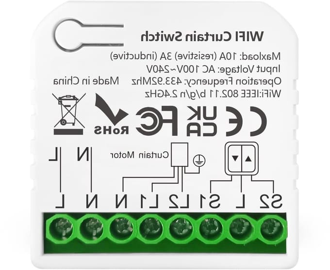 Compatibele blind control module voor afstandsbediening, ideaal voor slimme raambekleding en automatisering