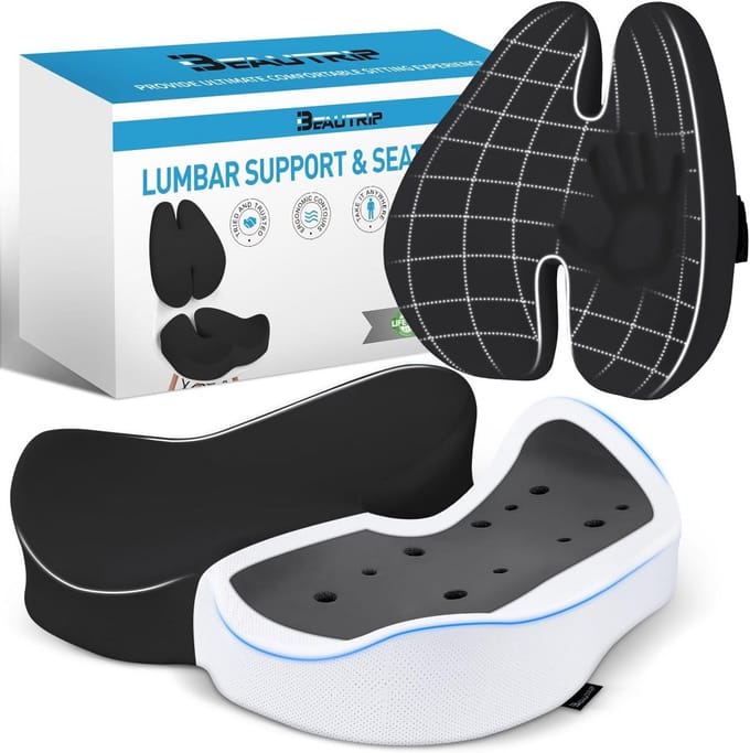 Ergonomisch Zitkussen en Lendensteunkussen voor Comfortabel Zitten