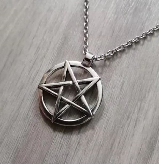 Gothic ketting - Heks - Wicca - Punk - Pentagram goth