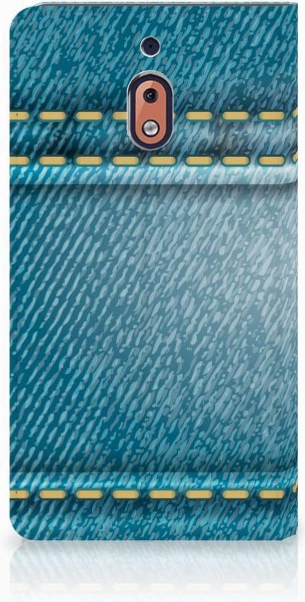 Book Case voor Nokia 2.1 2018 Hippe Standcase Jeans