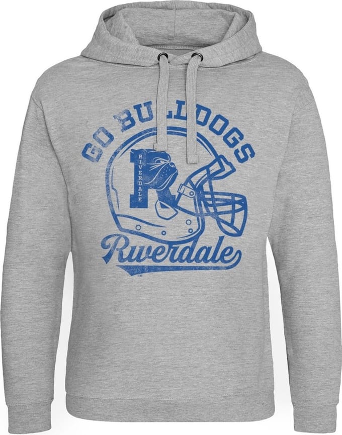 Riverdale Go Bulldogs Vintage Epic-hoodie, grijs gemêleerd