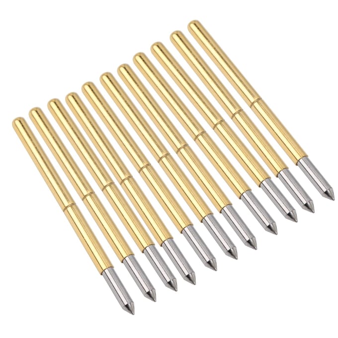100 stuks P125?B Testprobe 2.0mm Veer Test Detectie Probe Pinnen Messing Pogo Pinnen white