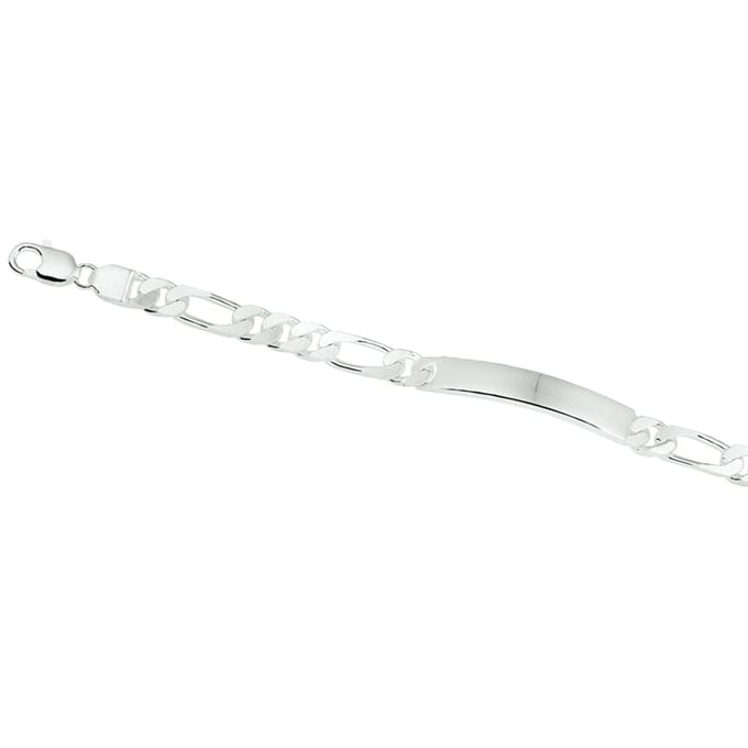 Graveerarmband Figaro Plaat 7,6 Mm 20 Cm