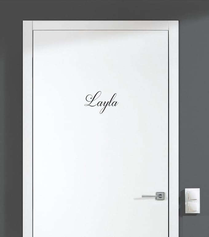 Deursticker Met Naam - Layla