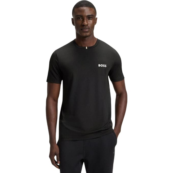 Boss Heren Control Slim T-Shirt (Zwart)