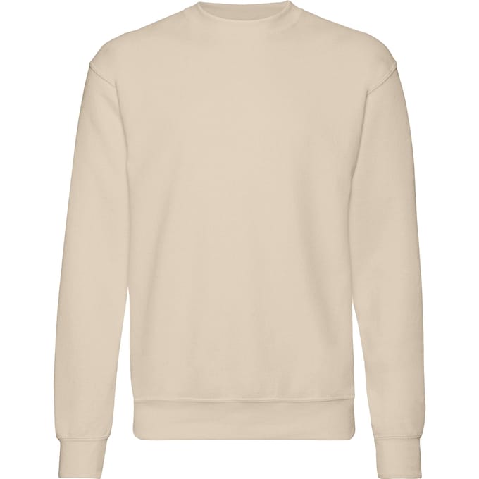 Fruit Of The Loom Heren Set-In Belcoro® garen Sweatshirt (Natuurlijk)