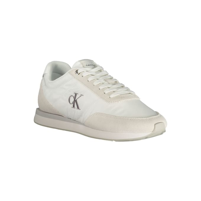 Calvin Klein Witte Gerecycleerde Polyester Sneakers voor Heren