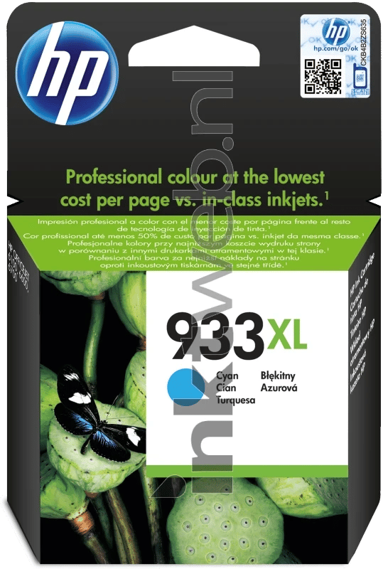 Inktcartridge hp cn054ae 933xl blauw