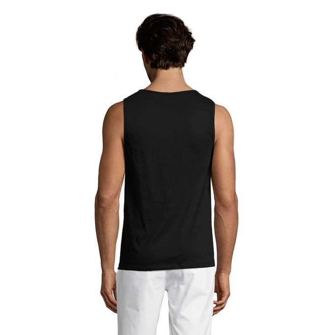 SOLS Heren Justin Tank Top (Diep zwart)