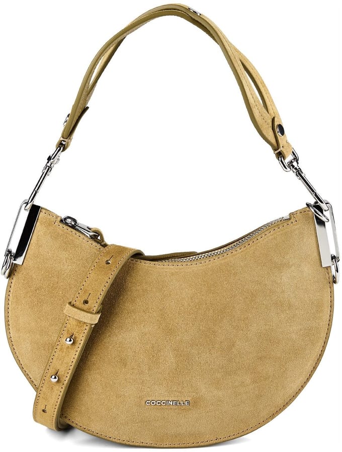 Coccinelle Sunup Schoudertas Leder 25 cm - Dames - seagrass