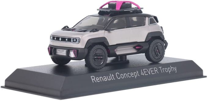 Renault Concept 4EVER Trophy E-tech 100% Electric 2023 Grijs - Model 1/43 - Norev
