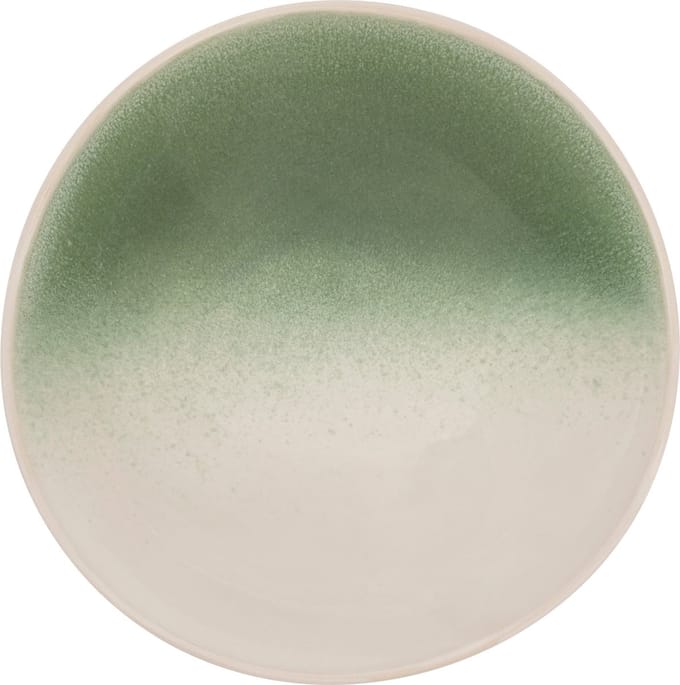Secret de Gourmet Mala Diep bord Ø19cm - Set van 6 stuks - Wit/Groen