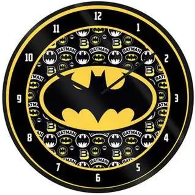 DC Comics Batman Logo Wandklok