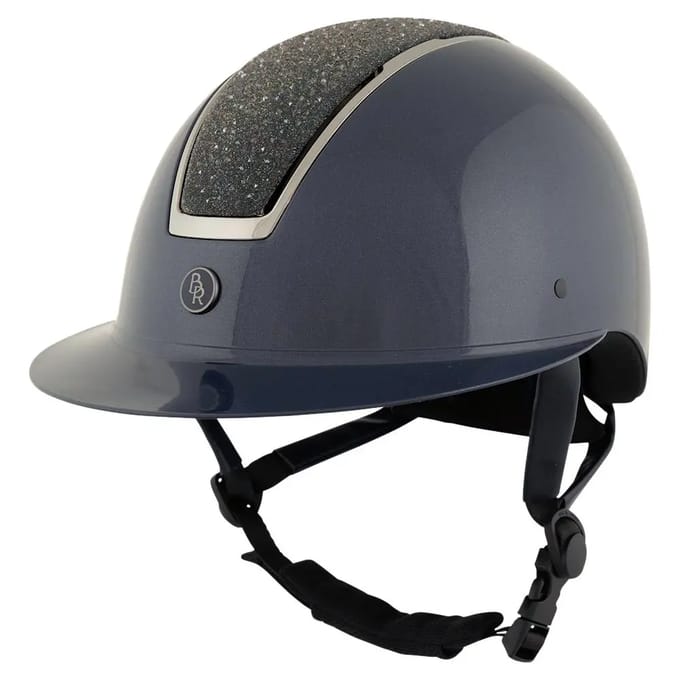 Rijhelm met polovizier BR Equitation Omega Glamourous Glossy