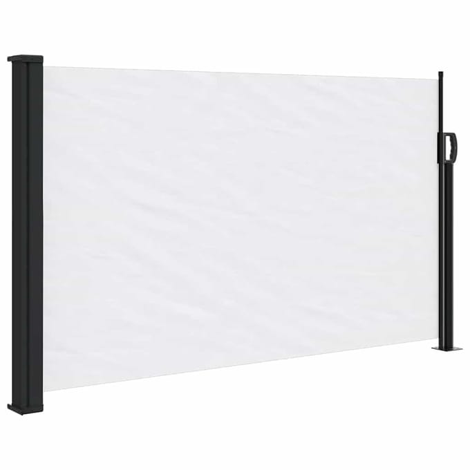 vidaXL - Windscherm - uittrekbaar - 117x300 - cm - wit