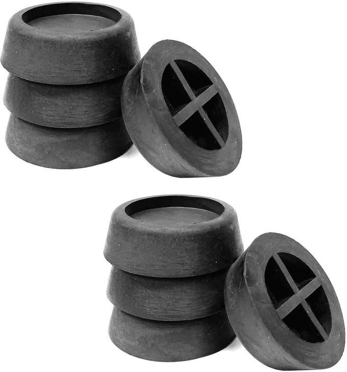Rubberen Buffer - Wasmachine Demper - Trillingen Dempen - Geluidisolatie - 8 stuks - Wit