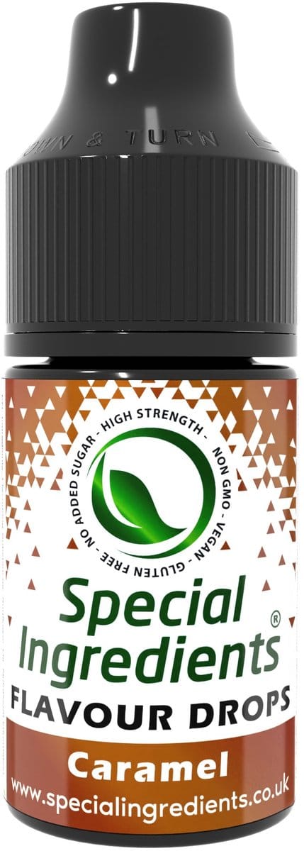 Karamel Smaak Druppels - 30 ml - Smaakdruppels - Flavour Drops - Moderne Gastronomie - Moleculair Koken - Hersluitbare Pot - Recycled Plastic