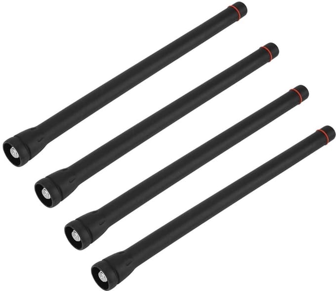 Dailygoods- Radio-antenne Draagbaar - 4 Stuks - Vhf - Rubber