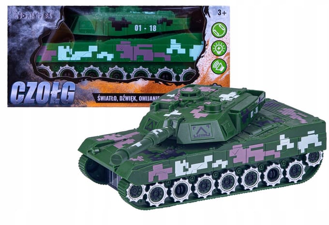 Buitenissige Tank Speelgoed op Batterijen voor Kinderen
