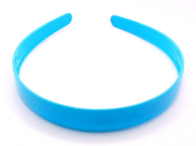 Diadeem kunststof lichtblauw