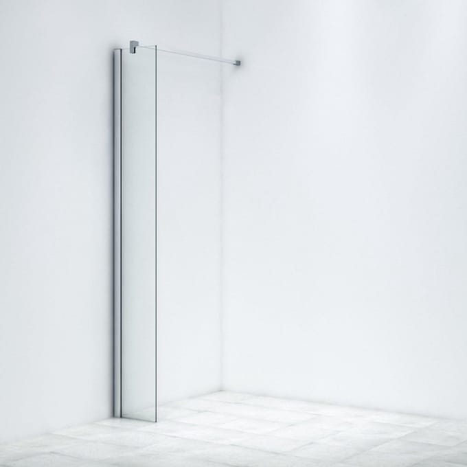 FugaFlow Eccelente Vetro Inloopdouche - 30x200cm - helder glas - chroom