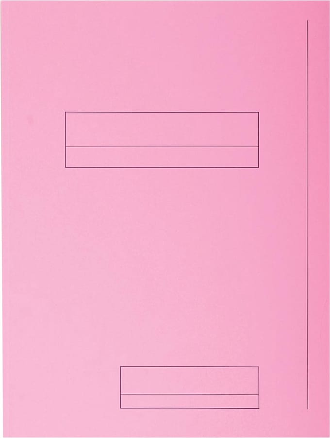 Exacompta 5x SUPER 210 - Pak van 50 mappen met 2 kleppen - 24x32cm - - Roze - 335003E