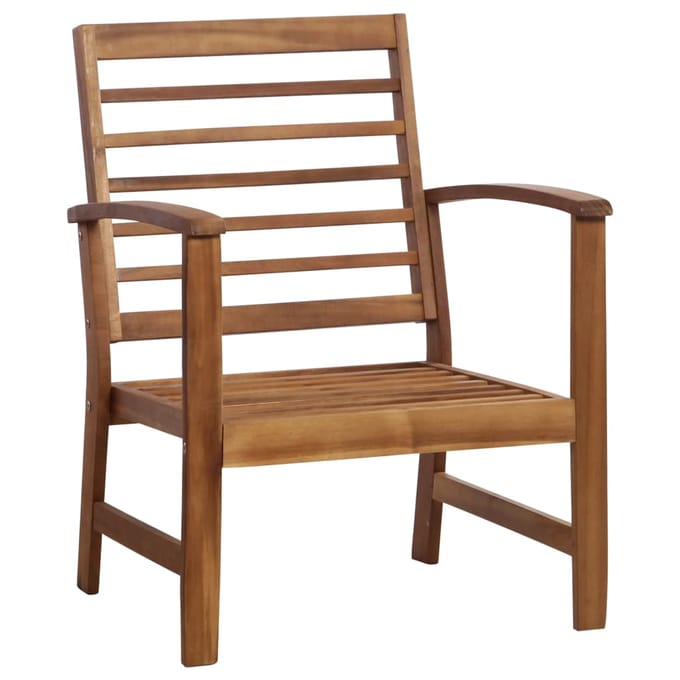vidaXL - 4-delige - Loungeset - massief - acaciahout