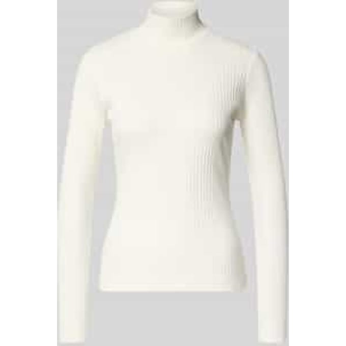 Slim fit turtleneck van katoenmix, model 'DRIZA'
