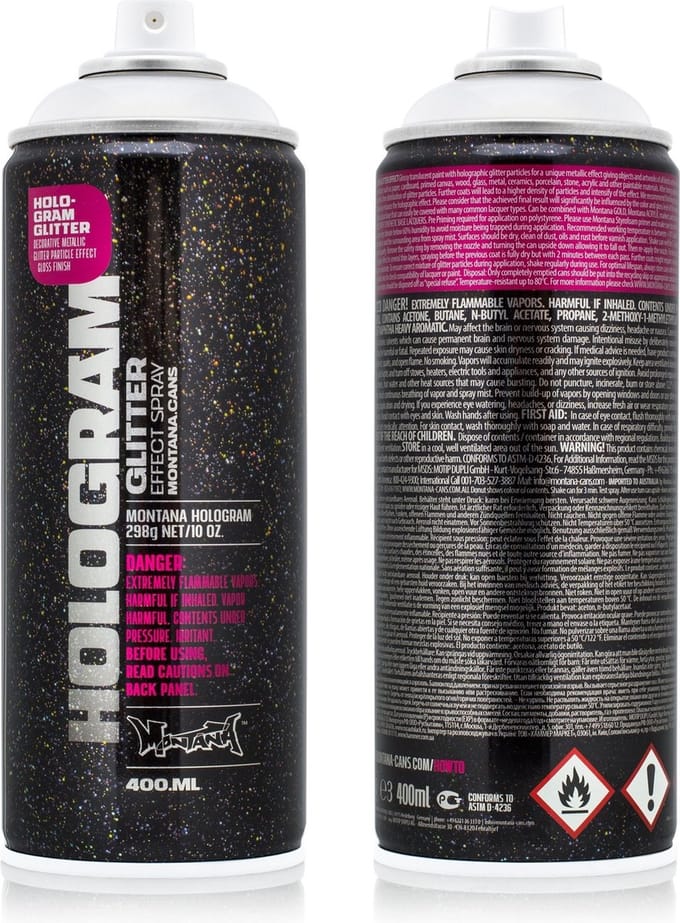 Montana HOLOGRAM Glitter Effect Spuitbus