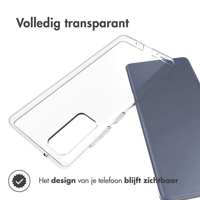 Accezz Hoesje - Geschikt voor Samsung Galaxy S20 FE - Clear Backcover - Transparant
