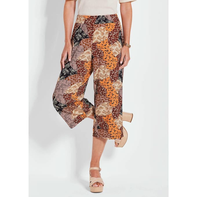 Gedessineerde culotte VERA - bruin / gedess. - Gr. 255 van Goldner Fashion
