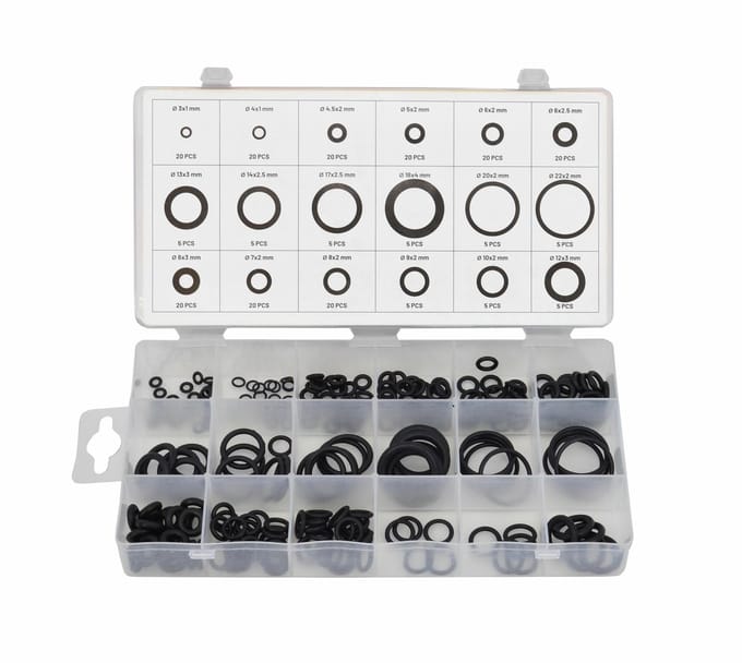 AWTOOLS - O-Ringen Set - 225 stuks - Voor Auto, Hydrauliek, Industrieel