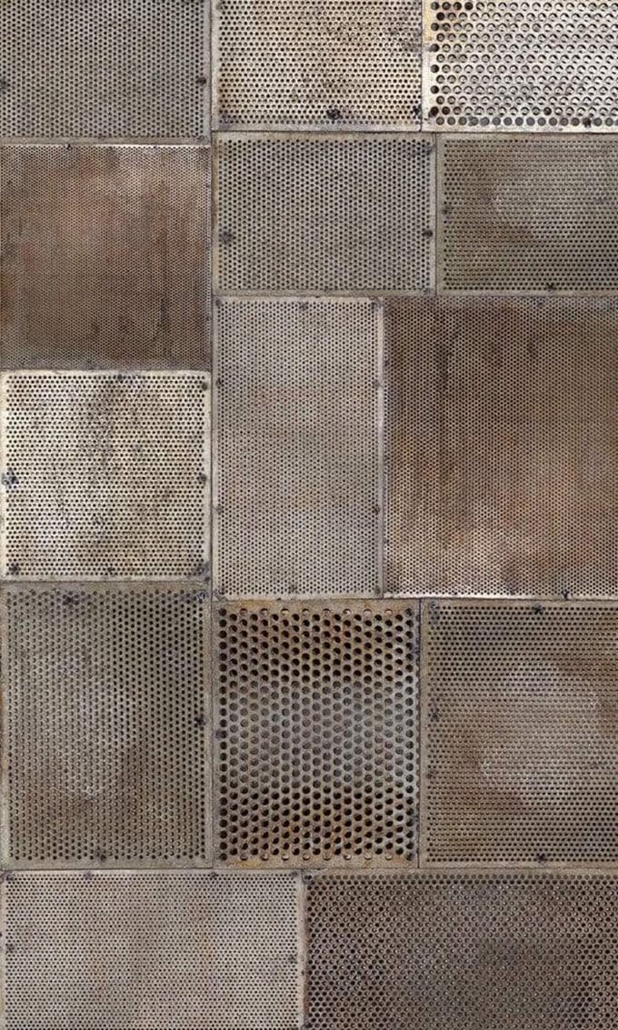 Fotobehang - Grunge Metal 150x250cm - Vliesbehang